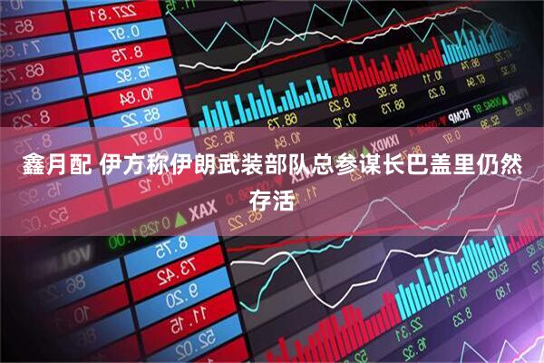 鑫月配 伊方称伊朗武装部队总参谋长巴盖里仍然存活